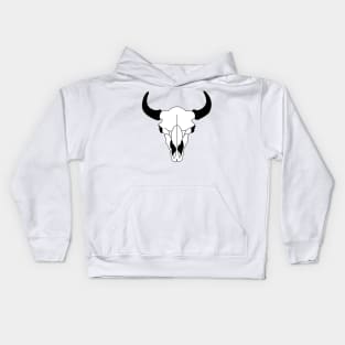 Montana Bison Skull Kids Hoodie